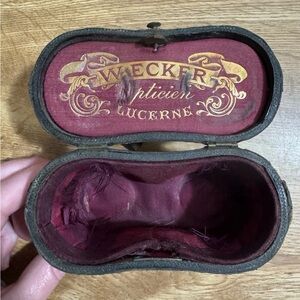 20th Century Vintage Opera Binoculars by W. Ecker Optical Lucerne With Case